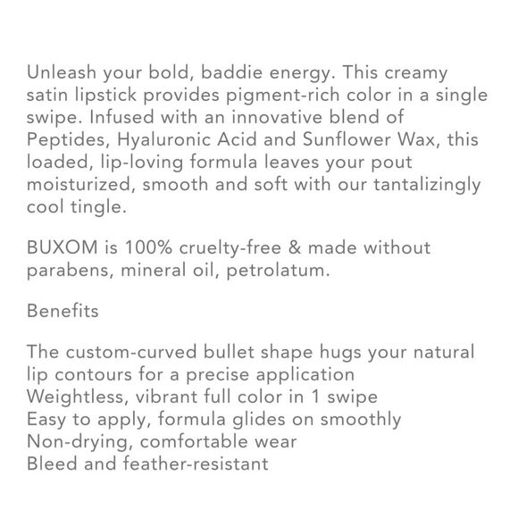 BUXOM Full On Plumping Lipstick in Fly Girl - Picture 10 of 16